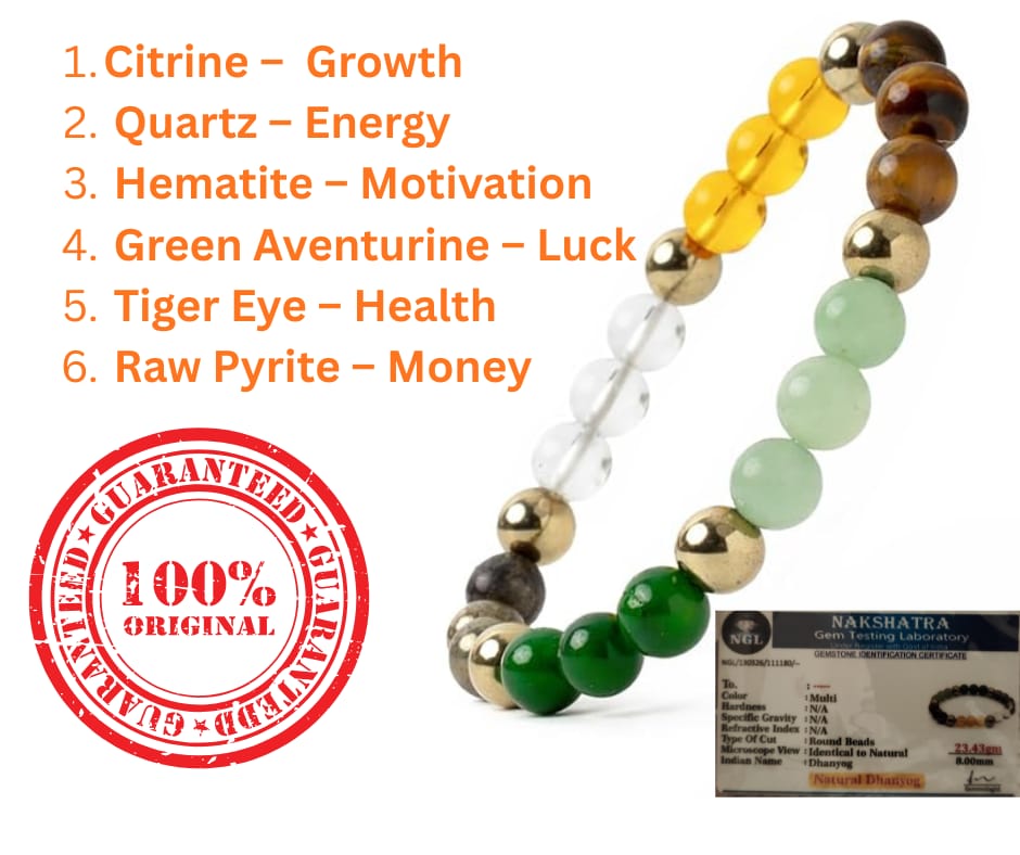 Natural Dhan Yog Bracelet for Men & Women
