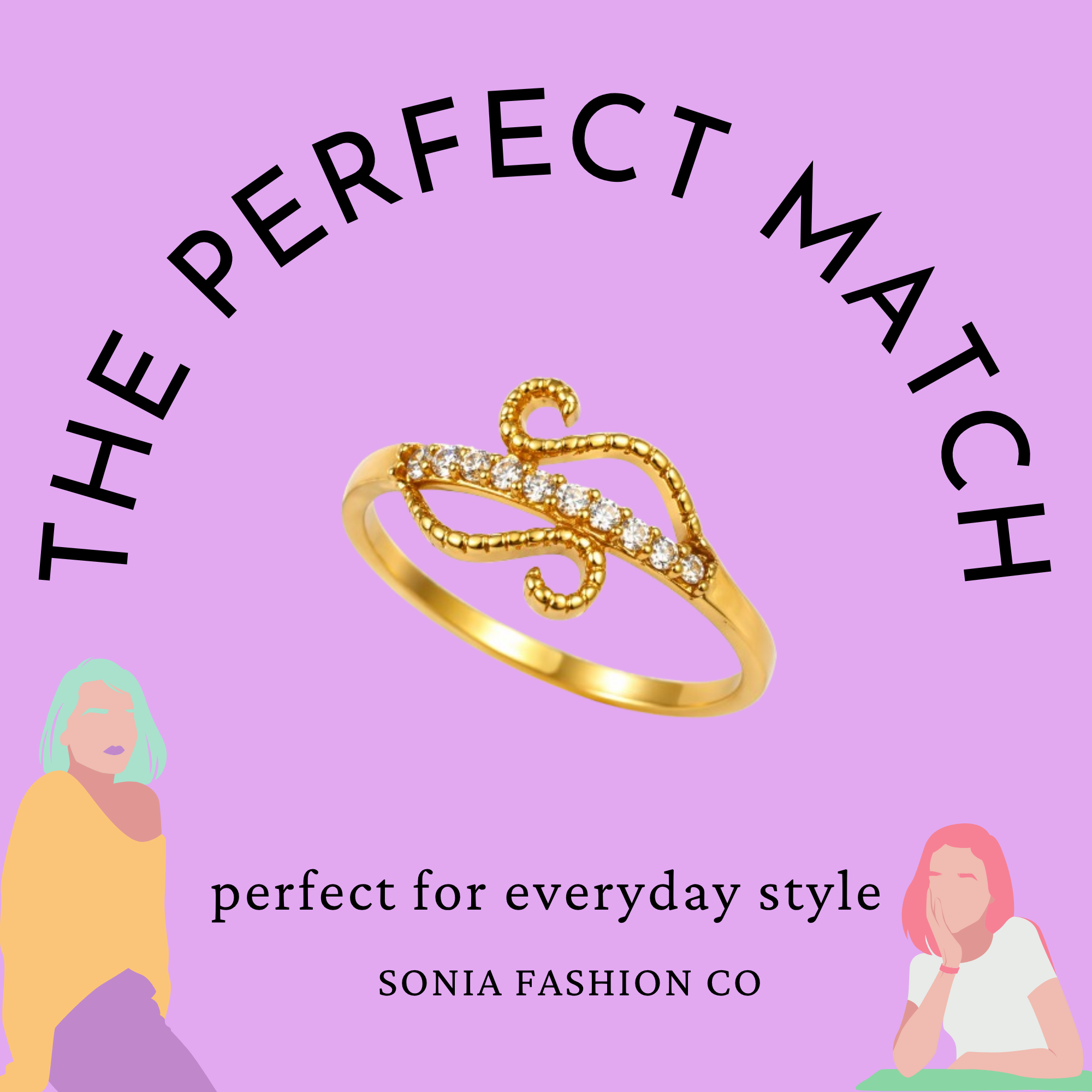 Elegant Gold Plated CZ Stone Designer Ring for Women